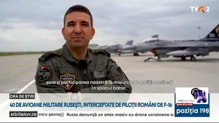 40 de avioane militare rusesti, interceptate de pilotii romani de F16