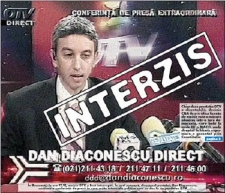 Ca sa nu mai critice puterea Basescu-PDL: Dan Diaconescu ar putea fi arestat si OTV interzis