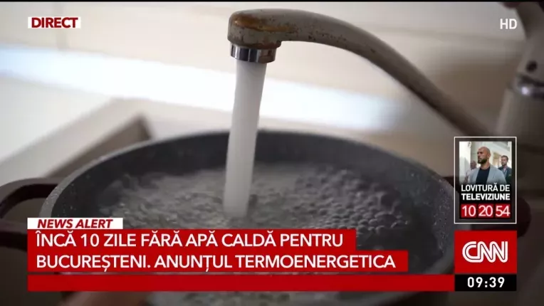 Inca 10 zile fara apa calda pentru bucuresteni! Anuntul companiei