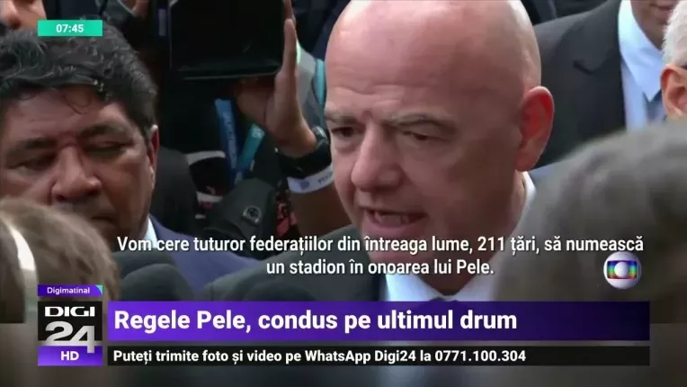 Peste 250.000 de oameni l-au condus pe ultimul drum pe Pele. "Acum, el se va putea odihni"