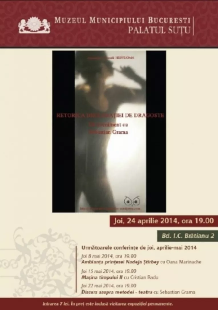 Programul conferintelor in luna MAI, la Palatul Sutu din Bucuresti