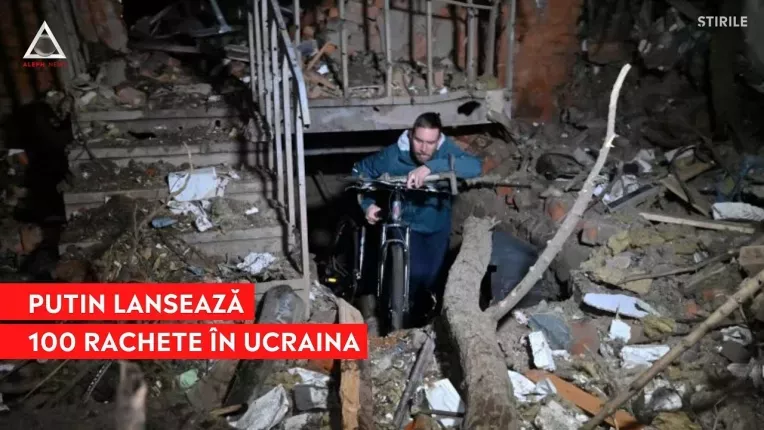 Rusia a lansat ieri 100 de rachete spre Ucraina