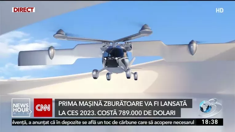 Se lanseaza prima masina zburatoare. Cat costa automobilul