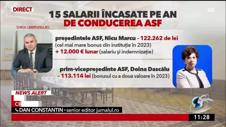 Sefii de la stat care si-au acordat prime de aproape 25.000 de euro, pe langa salariile de 12.000
